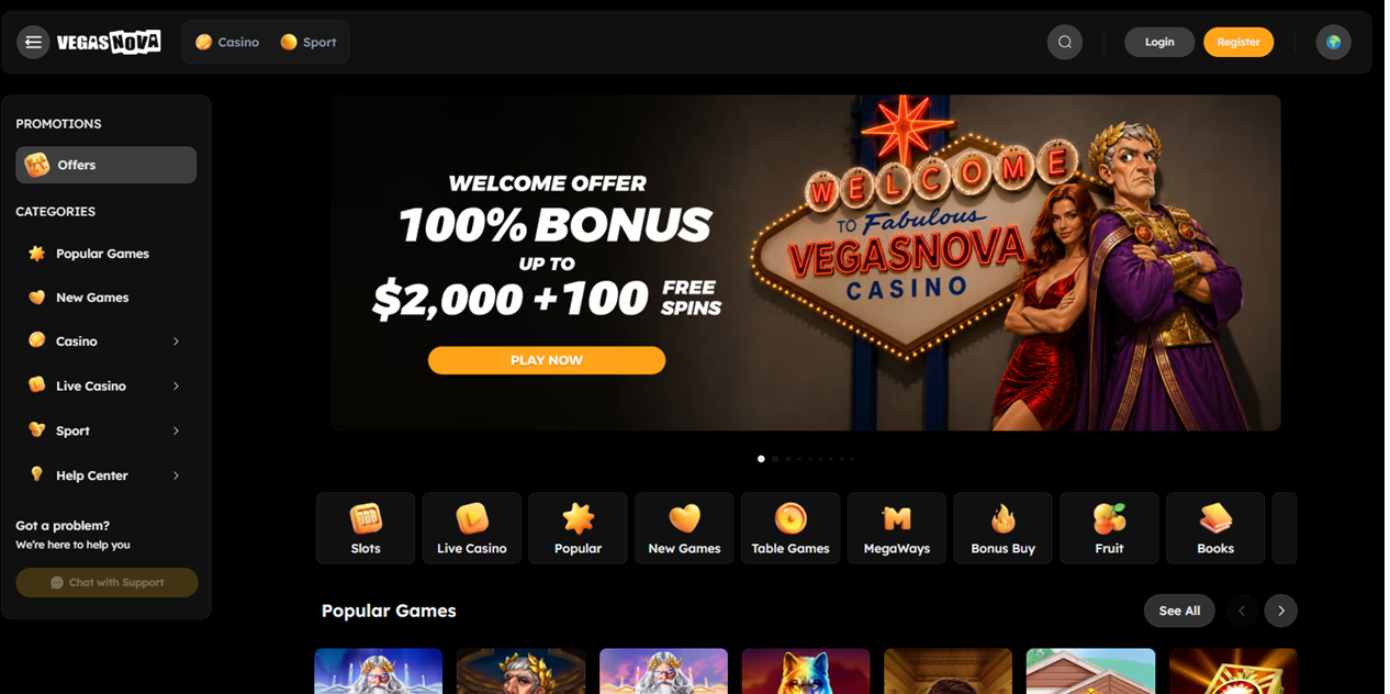 VegasNova best casino